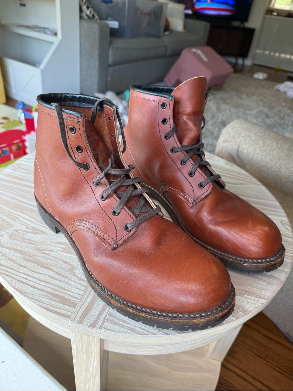 Red Wing Heritage 9022 Beckman boots Brick Settler leather